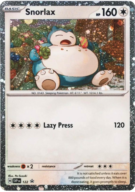 Snorlax #122 - Twilight Masquerade Promo (Cosmo Holo)
