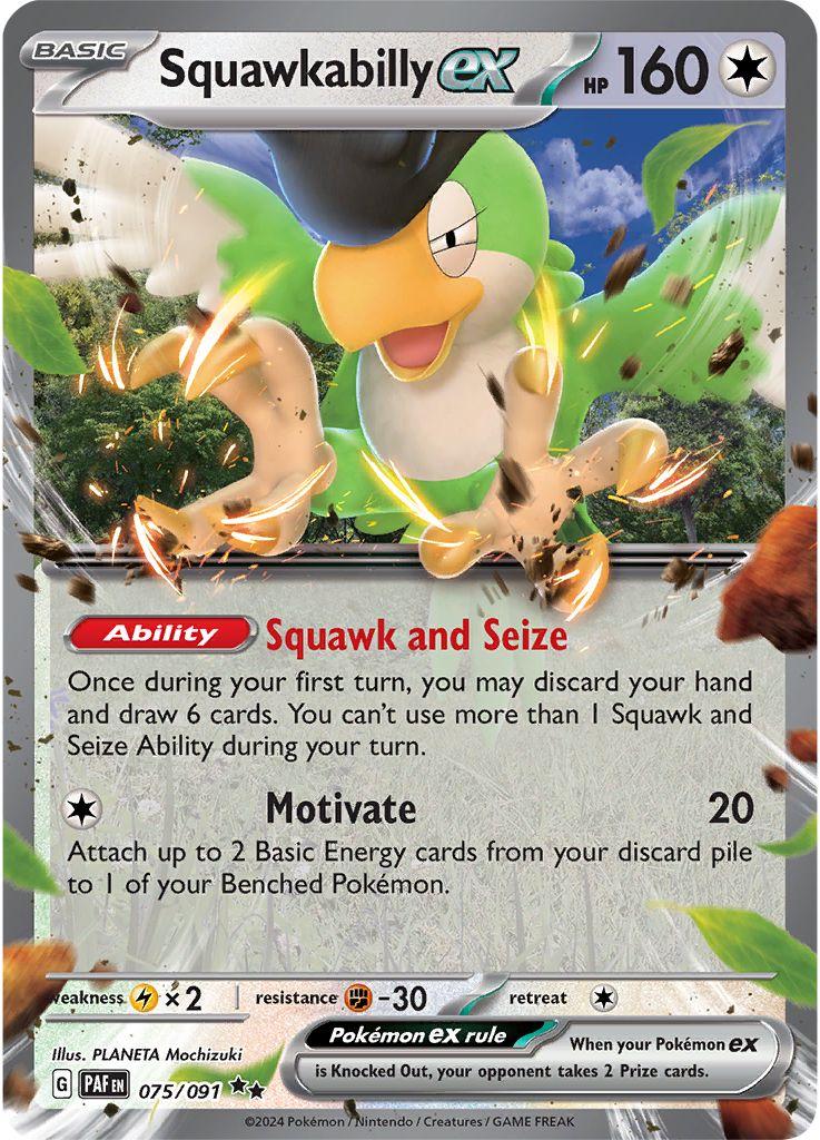 Squawkabilly ex #75- Paldean Fates (Half Art)