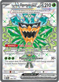 Teal Mask Ogerpon ex #190 - Twilight Masquerade (Full Art)