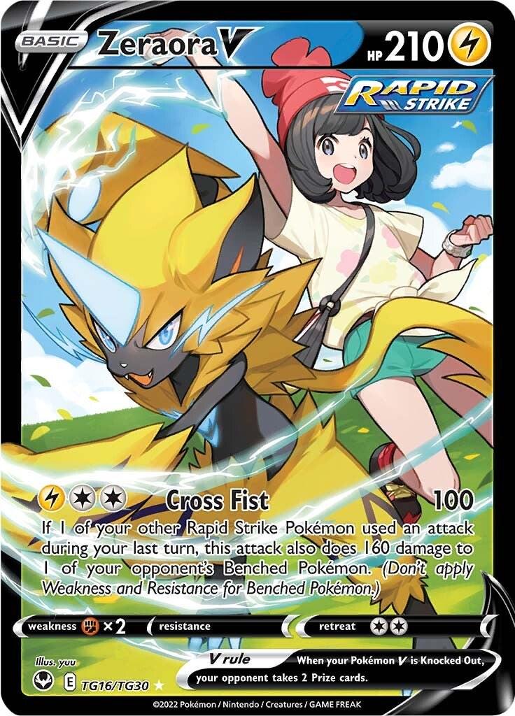 Zeraora V #TG16 - Silver Tempest (Full Art)
