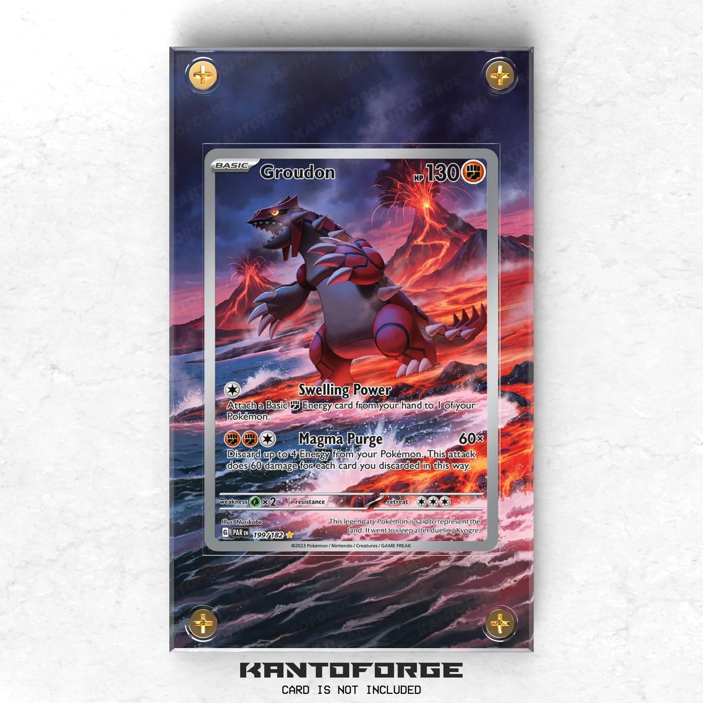 Groudon 199/182 - Pokémon Extended Artwork Display Case