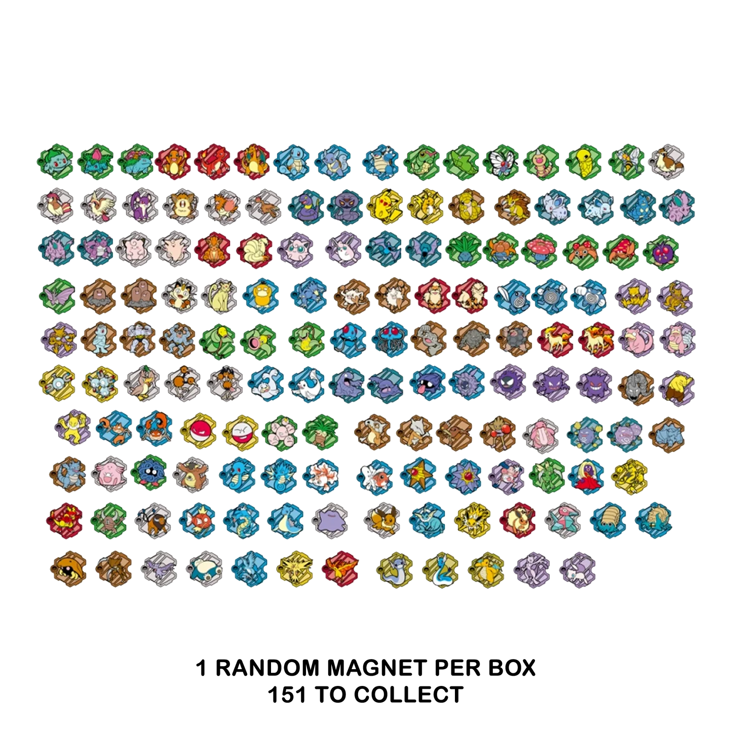 Pokemon TCG: 151 Puzzle Fridge Magnet - Blind Box