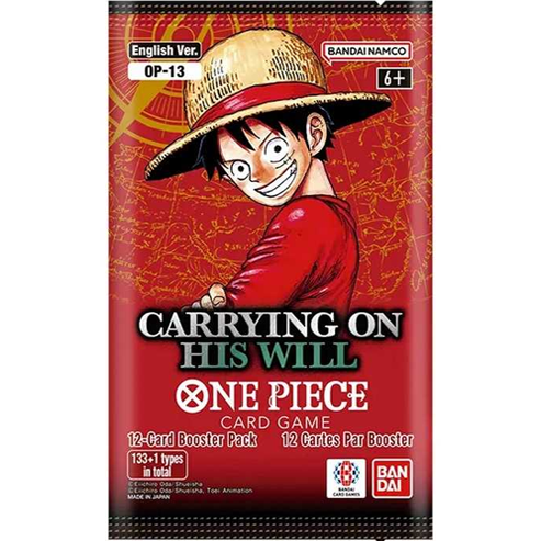 One Piece Card Game: Carrying On His Will (OP-13) - Booster Pack